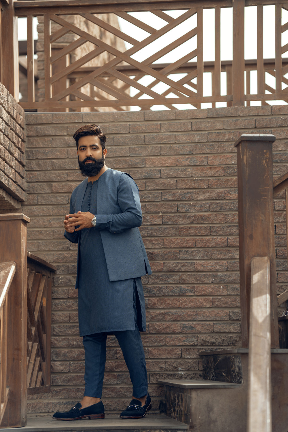 kurta pajama with waistcoat