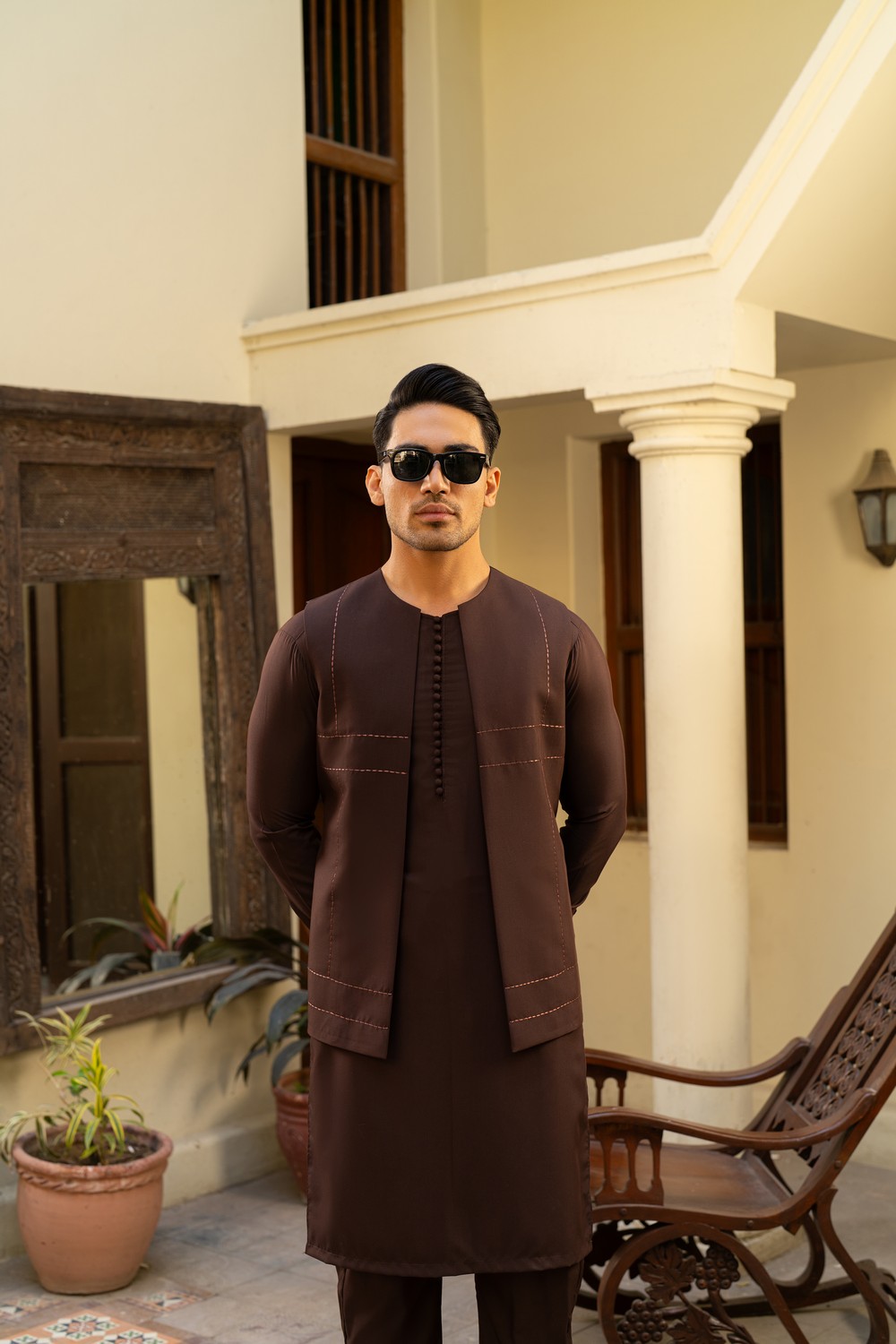 kurta pajama with waistcoat