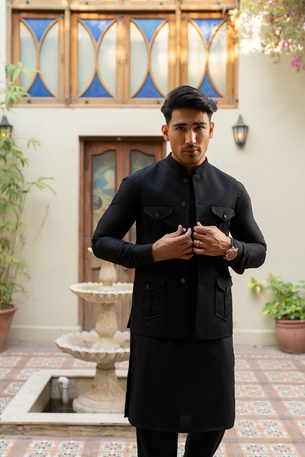 KURTA PAJAMA WITH WAISTCOAT