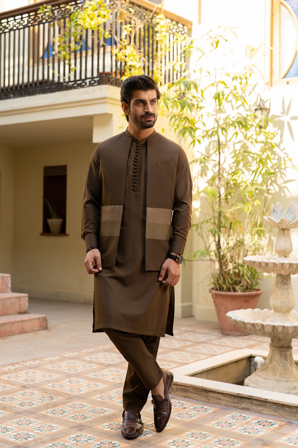 KURTA PAJAMA WITH WAISTCOAT