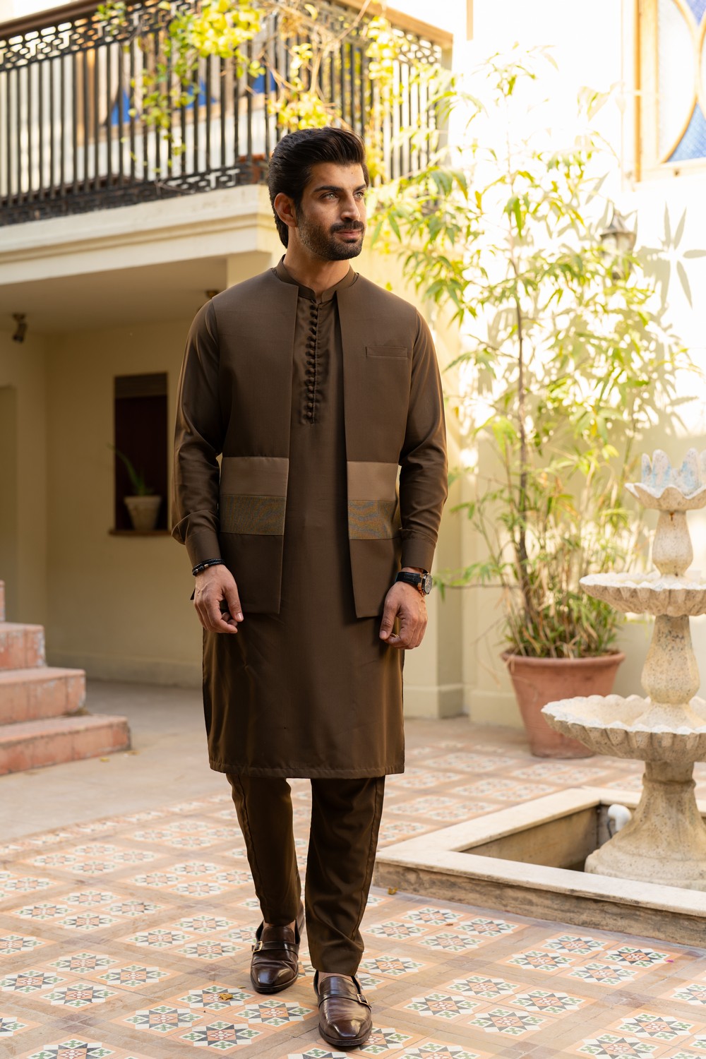 KURTA PAJAMA WITH WAISTCOAT
