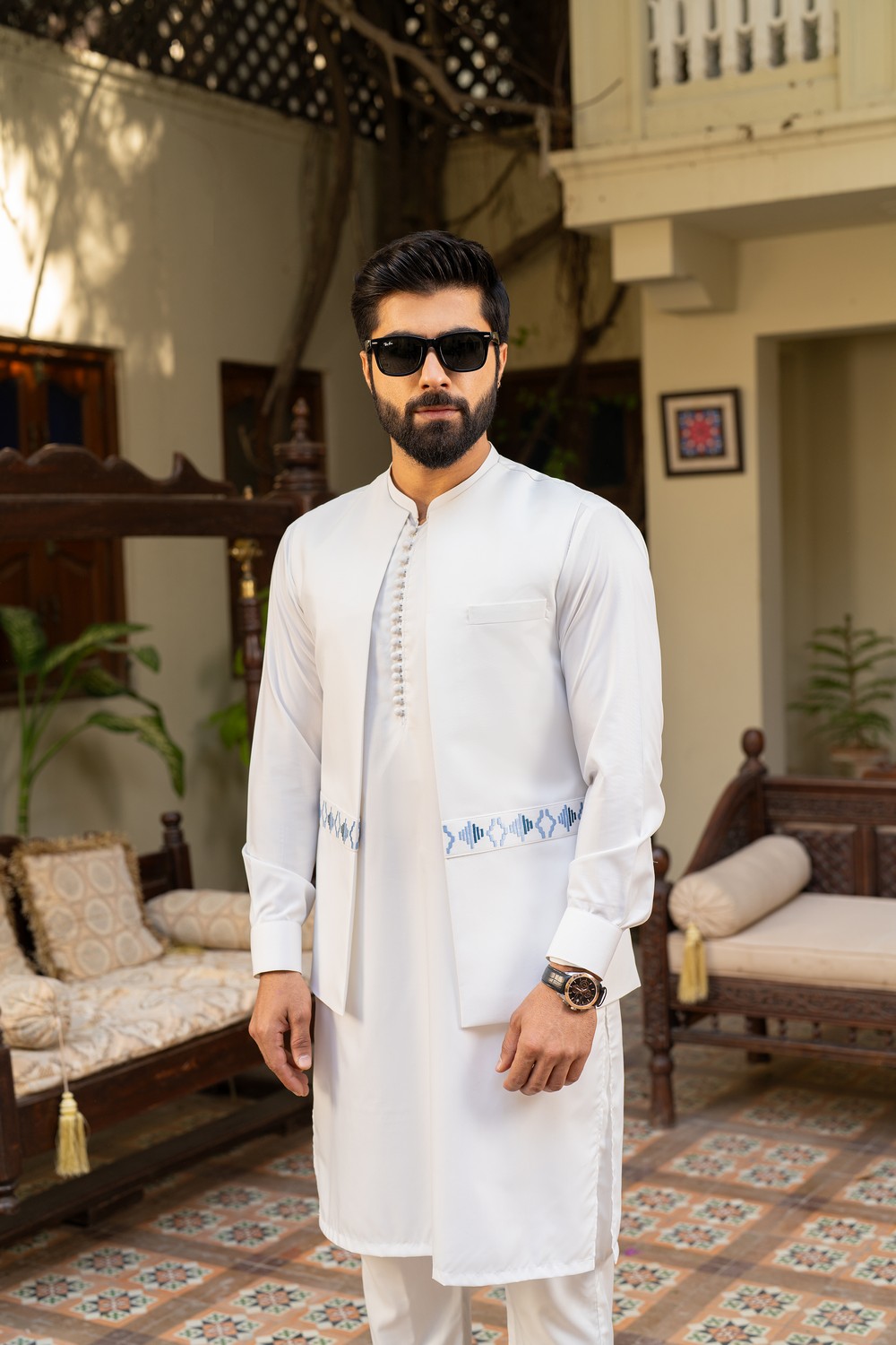 KURTA PAJAMA WITH WAISTCOAT