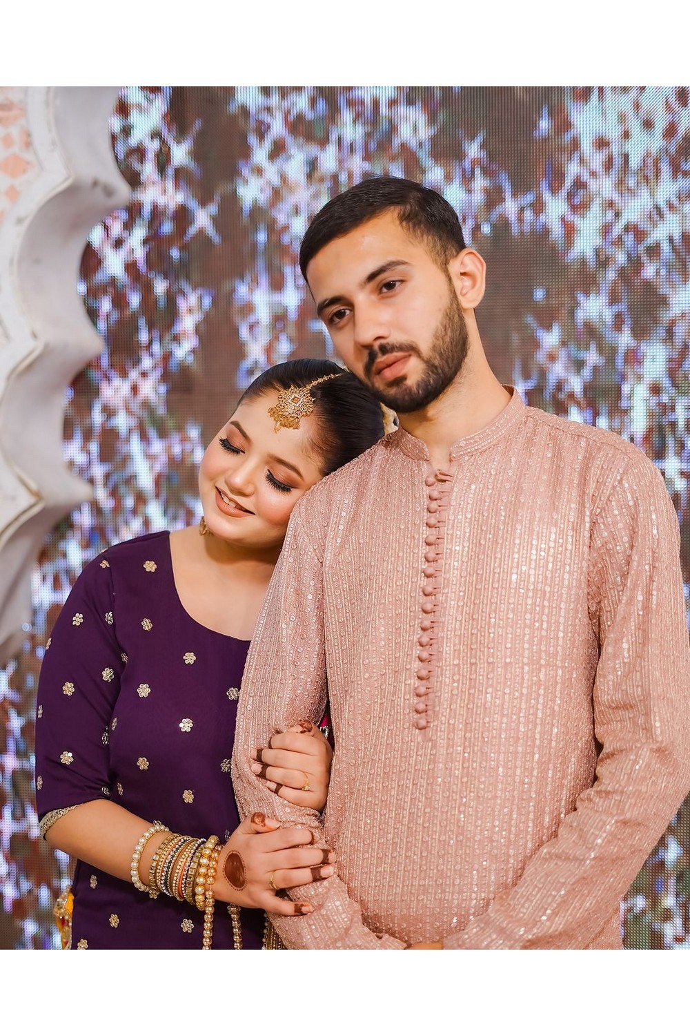 embraided kurta with shalwar