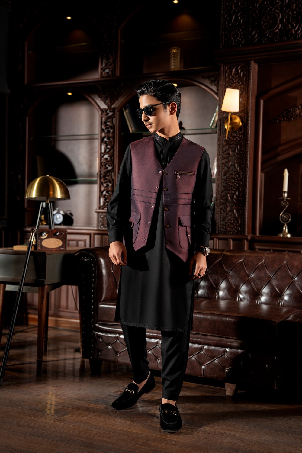 kurta pajama with waistcoat