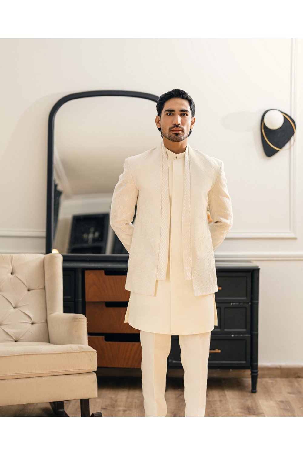 ARRIJAAL- EMBROIDED DOUBLE SHERWANI