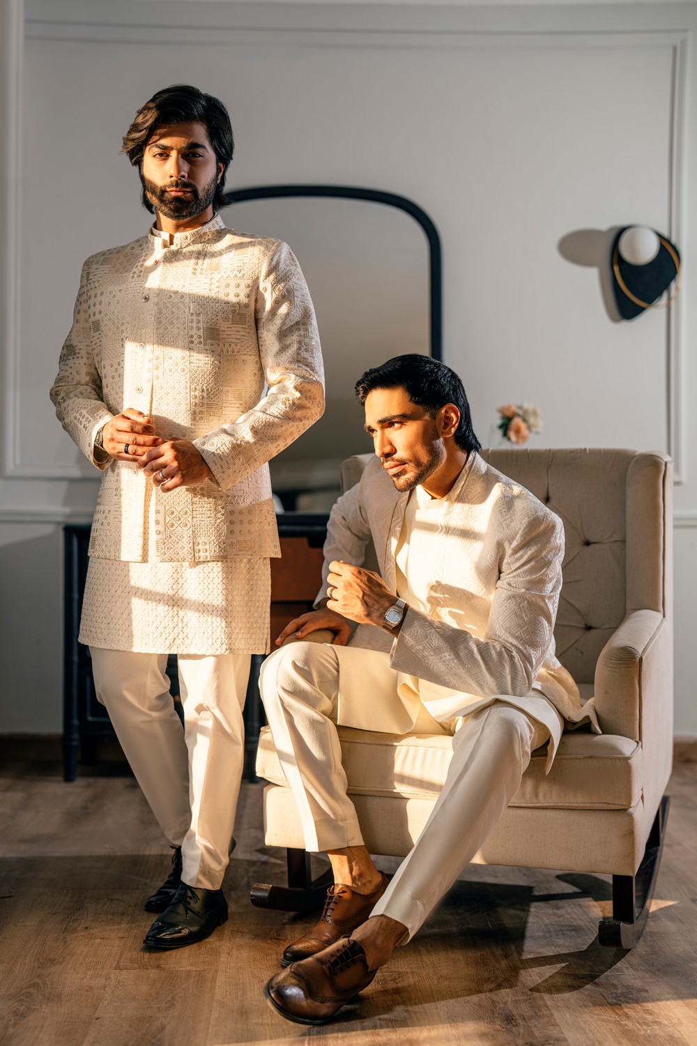 ARRIJAAL- EMBROIDED DOUBLE SHERWANI