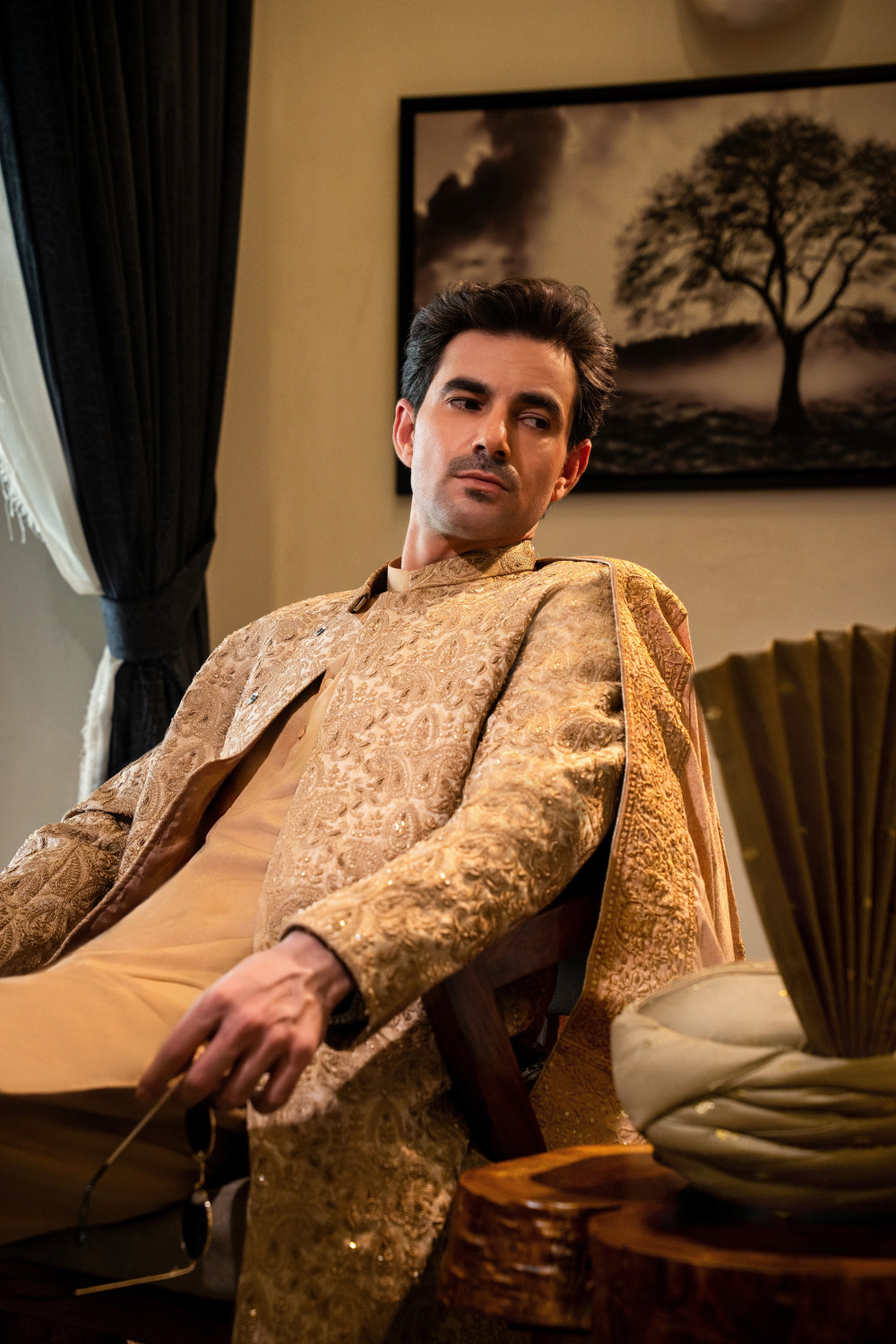 ROYAL GOLD HAND EMBROIDED SHERWANI