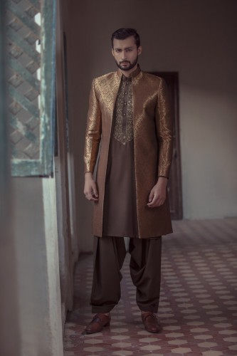 open style sherwani