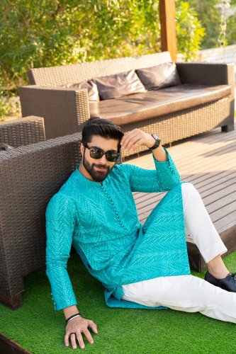 EMBROIDED KURTA PAJAMA