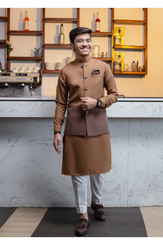 KURTA PAJAMA WITH WAISTCOAT