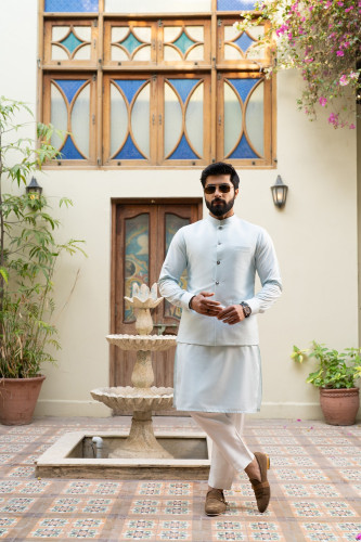 kurta pajama with waistcoat