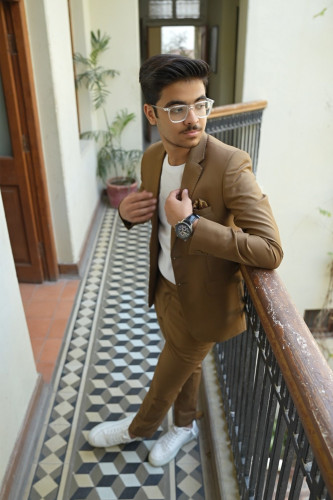 BROWN CASUAL SUIT