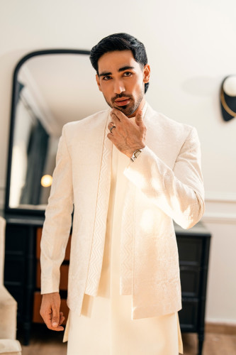 ARRIJAAL- EMBROIDED DOUBLE SHERWANI