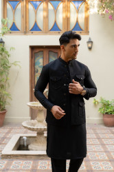 KURTA PAJAMA WITH WAISTCOAT