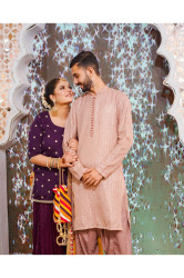 embraided kurta with shalwar
