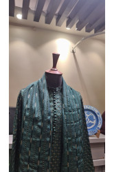 embroided kurta pajama with shawl