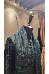 embroided kurta pajama with shawl