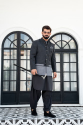 prince coat with shalwar kameez