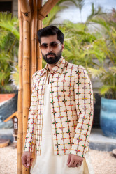 EMOBROIDED PRINCE COAT